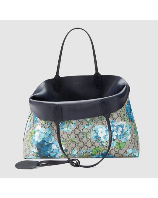 blue gucci tote